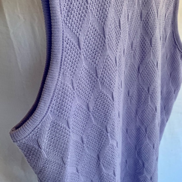 SOLD ❌ Knitted vest vintage pearl buttons size M light purple - Picture 11 of 16